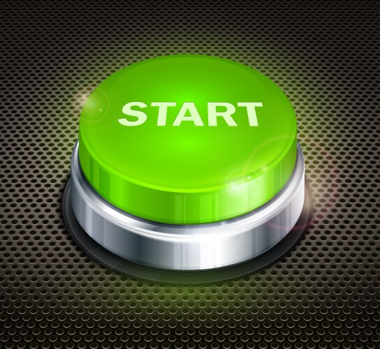 Button start vector image