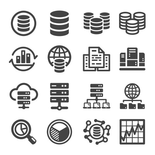 bigdata icon vector image