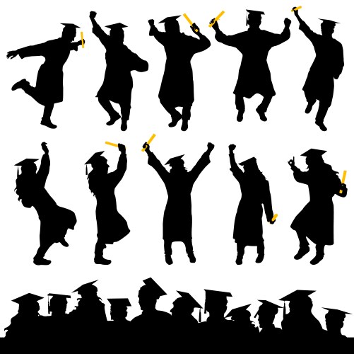 Graduation vector image