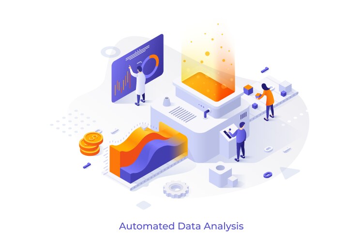 Isometric concept vector image