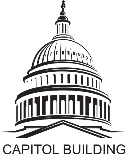 Capitol building icon vector image