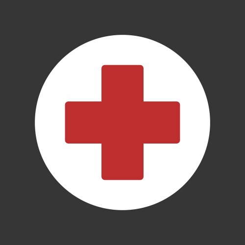 First aid medical sign icon vector image