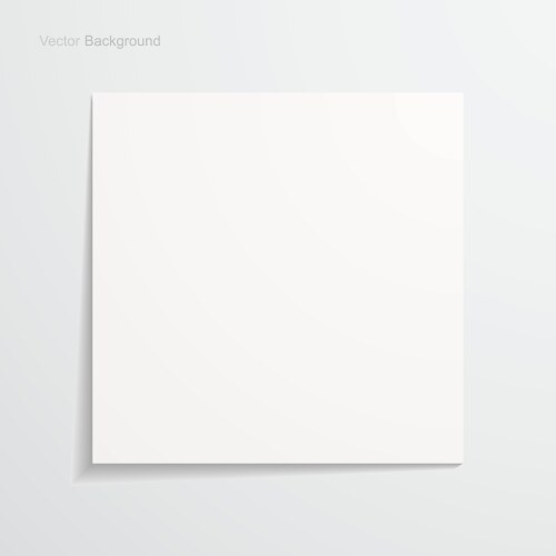 White sheet of paper vector image