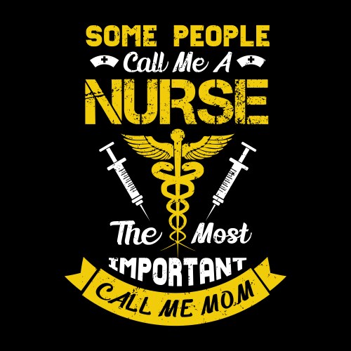 Nurse t shirt design vintage emblems vector image