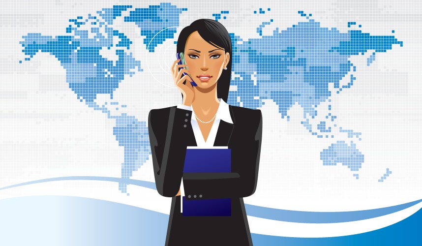 Business women vector image