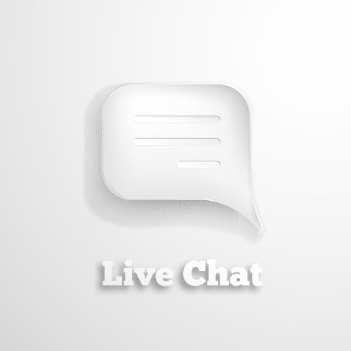 Live chat icon vector image