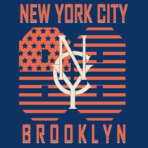 brooklyn original sportwear t-shirt vector image