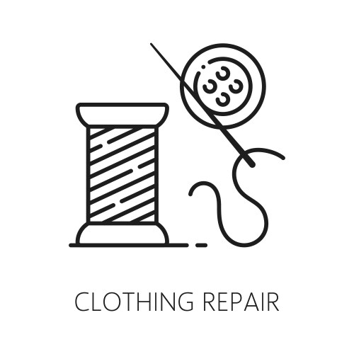 Repairing clothing icon sewing in hotel service vector image