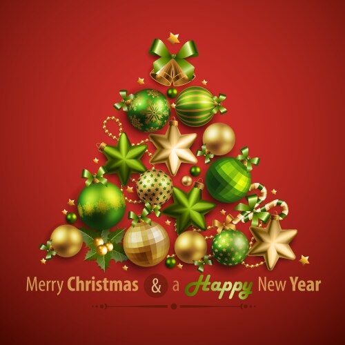 Christmas card with place for text vector image