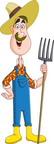 Farmer vector image