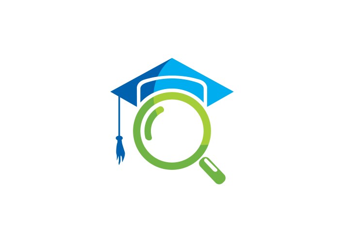 Education search college university logo vector image