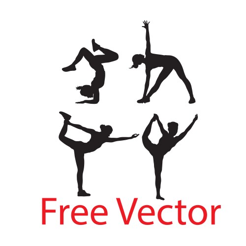 Yoga sport activity vector image