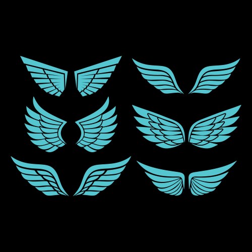 Wings of the holy spirit vector image