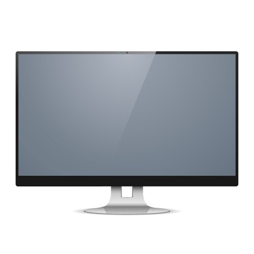 Computer monitor vector image