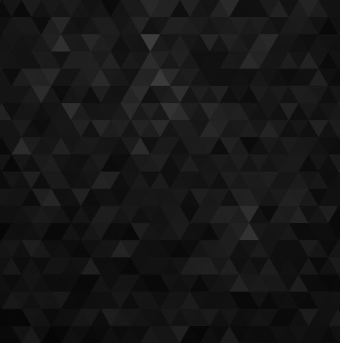 Geometric mosaic pattern from black triangle vector image