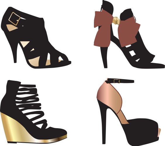 Glamour shoes vector image