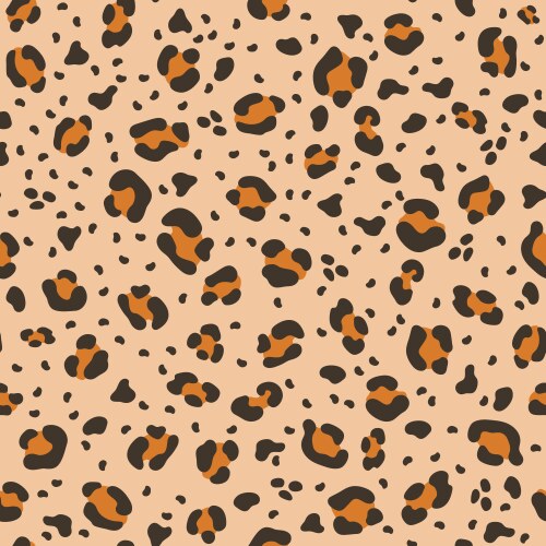 Leopard seamless pattern design for textile vector image