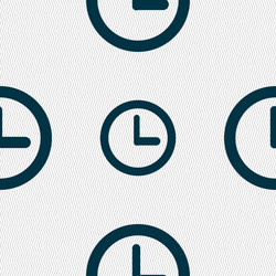 clock sign icon mechanical symbol seamless vector image