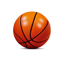 basketball ball isolated on a white vector image