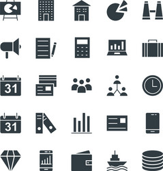 trade cool icons 1 vector image