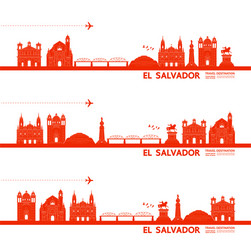 el salvador travel destination vector image