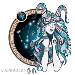 capricorn vector image