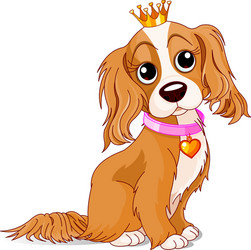 royalty dog vector image