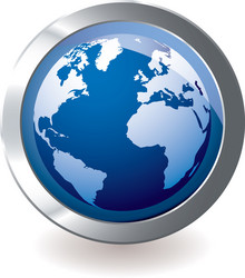 icon earth globe vector image