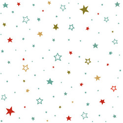 cute seamless pattern with stars vector image