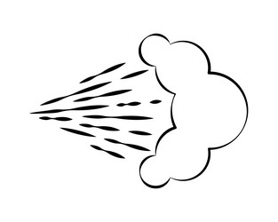 spray icon of aerosol or airbrush for water gas vector image