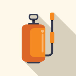 orange pesticide sprayer for gardening vector image