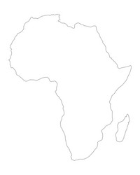 map of africa vector image