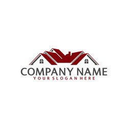 real estate logo template vector image