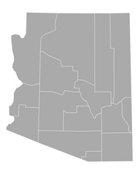 map of arizona vector image