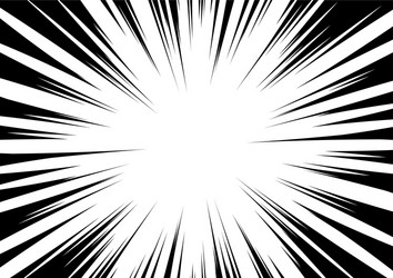 black-white contrast background rays arranged vector image