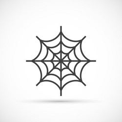 spider web icon vector image