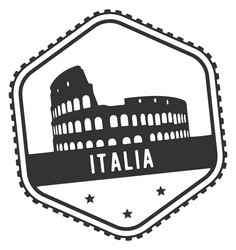 italia travel sticker europe vacation trip symbol vector image