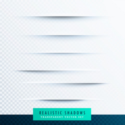 realistic paper shadows effect collection vector image