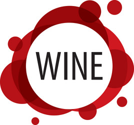 logo wine vector image