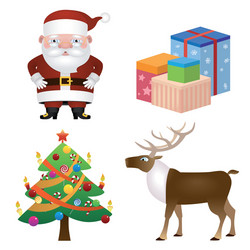 christmas design elements vector image