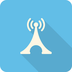 transmitter tower icon vector image