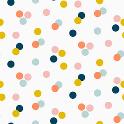 colorful abstract confetti dots seamless pattern vector image