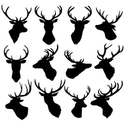 deer silhouette vector image