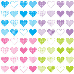 heart pattern vector image