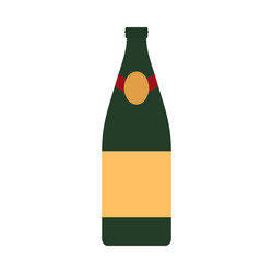 champagne bottle icon vector image