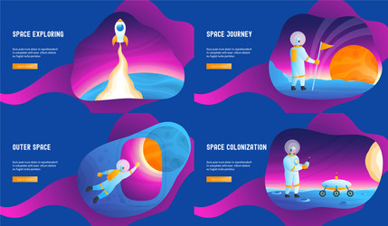 space journey concepts vector image