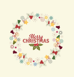 christmas decoration vector image