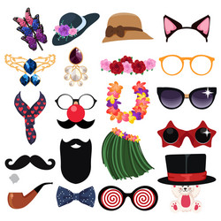 fashion accessories design elements vector image