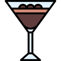 espresso martini cocktail icon alcoholic mixed vector image