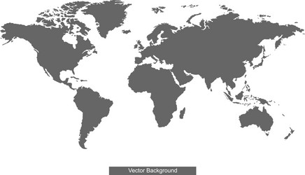 gray earth map world wold vector image